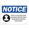 Signmission OSHA, Safety Glasses And Hearing Protection With Symbol, 14in X 10in Rigid Plastic, P-1014-L-18156 OS-NS-P-1014-L-18156 - alternate 1